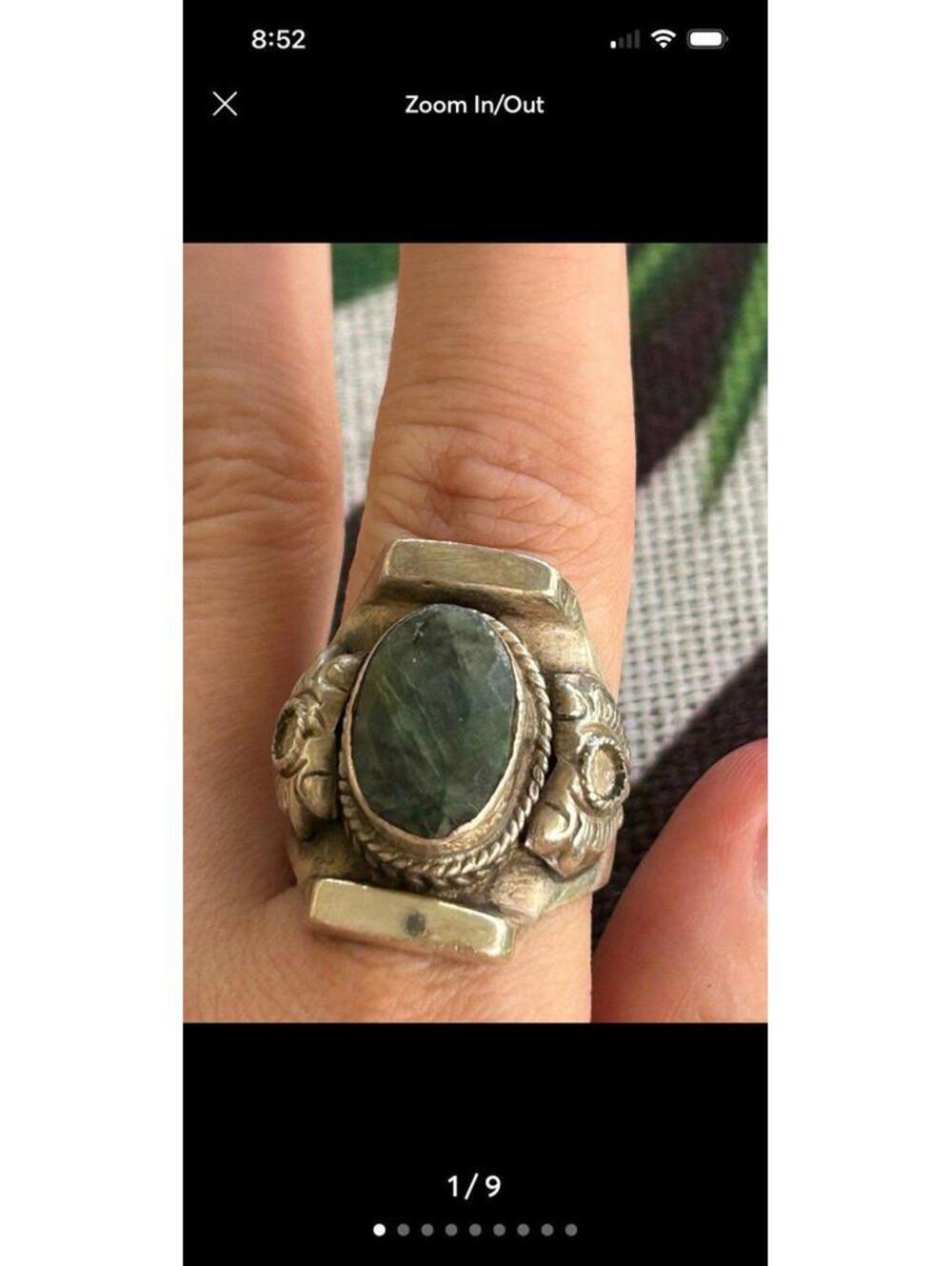 925 sterling silver ring band size 9.75 15.93g lot d2 large ring